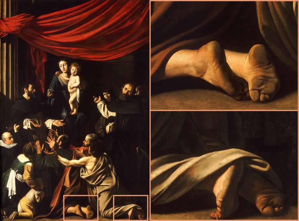 Caravaggio - "Maria vom Rosenkranz"