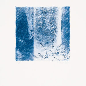 "out of the blue" von Barbara Herbst - gerahmt, 2022; ARTcube21 Edition