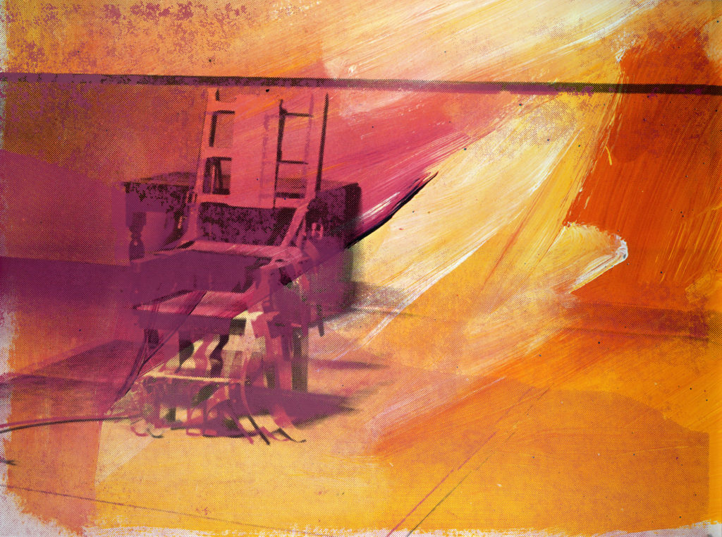 Andy Warhol - Electric Chair, 1971 Siebdruck Spende der Gesellschaft der Freunde der bildenden Künste